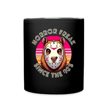 Funny Horror Freak Since The 80's Slasher Movies - Full Colour Mug - black - Front