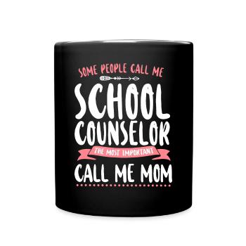 Conseillère scolaire Maman Certaines personnes - Mug uni - noir - Devant