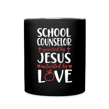 Conseiller scolaire Jesus Faith - Mug uni - noir - Devant