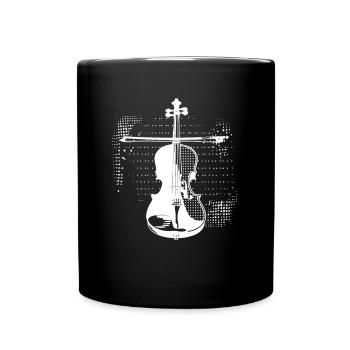 Violin player - Full Colour Mug - black - Front