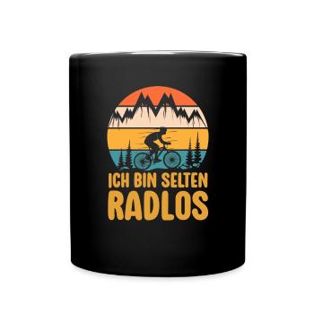 Rarement vélo sans roues vélo de montagne vélo de route vélo - Mug uni - noir - Devant