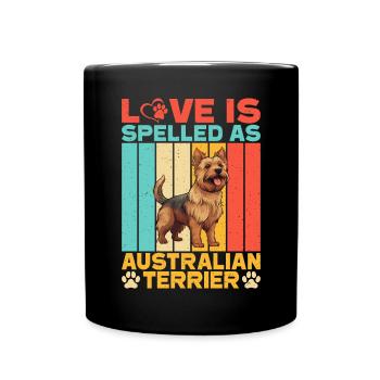 Cadeaux pour terrier australien - Mug uni - noir - Devant