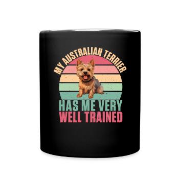 Australian Terrier Gifts - Full Colour Mug - black - Front