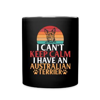 Cadeaux pour terrier australien - Mug uni - noir - Devant