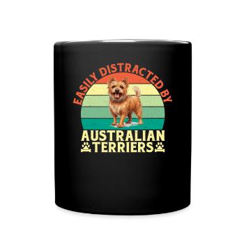 Australian Terrier Gifts - Full Colour Mug - black - Front