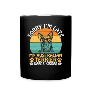 Australian Terrier Gifts - Tasse einfarbig - Schwarz - Vorne