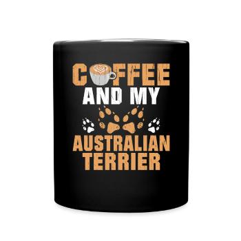 Australian Terrier Gifts - Tasse einfarbig - Schwarz - Vorne