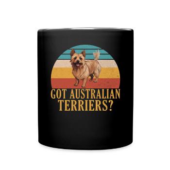 Australian Terrier Gifts - Tasse einfarbig - Schwarz - Vorne
