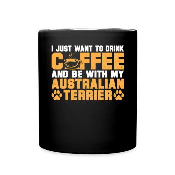 Cadeaux pour terrier australien - Mug uni - noir - Devant