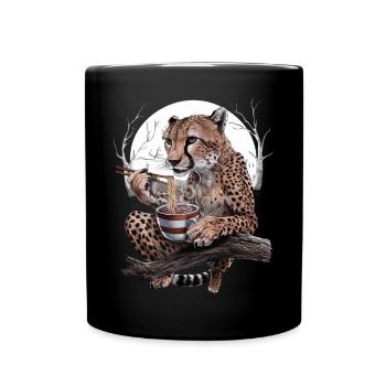 Gepard - Tasse einfarbig - Schwarz - Vorne