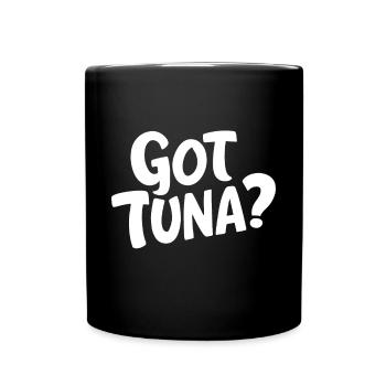Thunfisch - Tasse einfarbig - Schwarz - Vorne