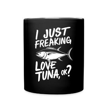 Thunfisch - Tasse einfarbig - Schwarz - Vorne