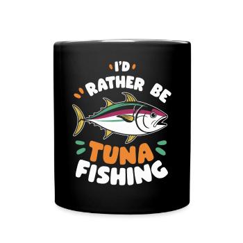 Thunfisch - Tasse einfarbig - Schwarz - Vorne