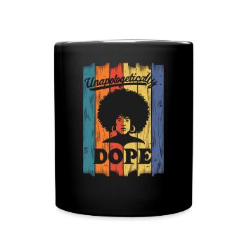 Afroamerikaner kompromisslos stärken - Tasse einfarbig - Schwarz - Vorne
