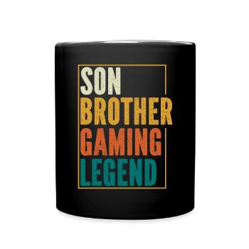 Video Games Gaming Boys Brother Teen - Full Colour Mug - black - Front