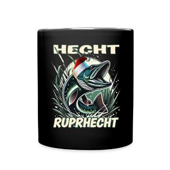 Brochet Brochet Poisson de Noël - Mug uni - noir - Devant