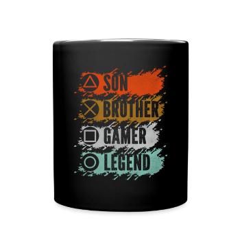 Video Games Gaming Boys Brother Teen - Full Colour Mug - black - Front