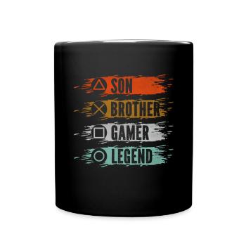 Video Games Gaming Boys Brother Teen - Full Colour Mug - black - Front