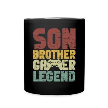 Video Games Gaming Boys Brother Teen - Full Colour Mug - black - Front