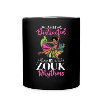 Funny Zouk Dancer Saying - Full Colour Mug - black - Front