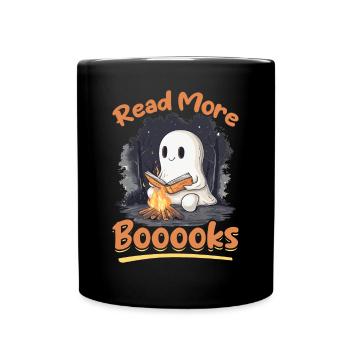 Teacher Halloween Ghost - Read More Booooks - Full Colour Mug - black - Front