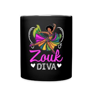 Funny Zouk Dancer Saying - Full Colour Mug - black - Front