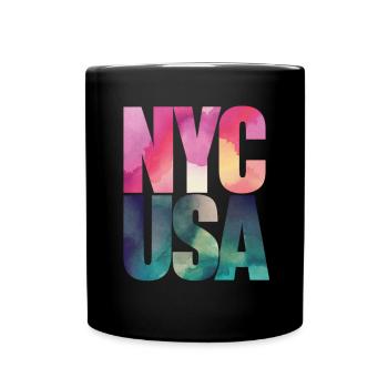 Souvenir de New York aux États-Unis – Remembering New York - Mug uni - noir - Devant