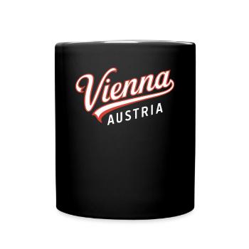 Vienna Austria Souvenir - Full Colour Mug - black - Front