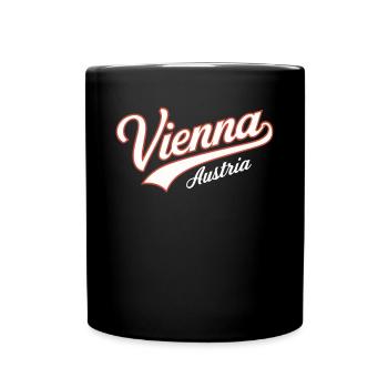 Vienna Austria Souvenir - Full Colour Mug - black - Front