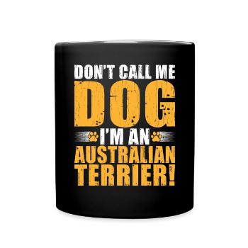 Australian Terrier Gifts - Tasse einfarbig - Schwarz - Vorne