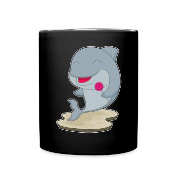 Dolphin lollipop - Full Colour Mug - black - Front