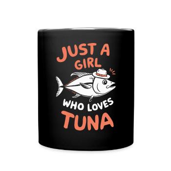 Thunfisch - Tasse einfarbig - Schwarz - Vorne