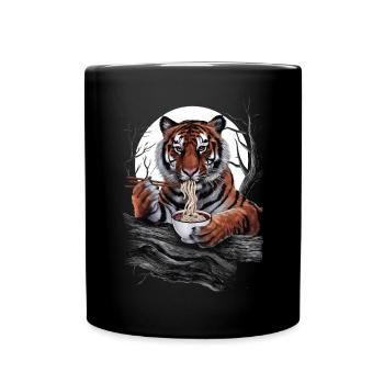 Tiger - Tasse einfarbig - Schwarz - Vorne