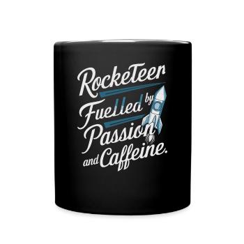 Modell-Rakete - Tasse einfarbig - Schwarz - Vorne