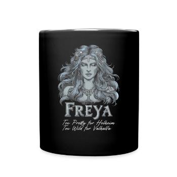 Envoûtante déesse nordique Freya Art mythique - Mug uni - noir - Devant