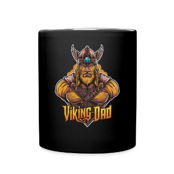 Viking papa guerrier de la mythologie nordique - Mug uni - noir - Devant