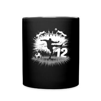 12th Birthday 12 Years Soccer Soccer Player - Full Colour Mug - black - Front