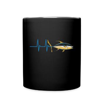 Thunfisch - Tasse einfarbig - Schwarz - Vorne