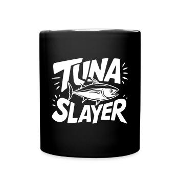 Thunfisch - Tasse einfarbig - Schwarz - Vorne