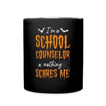 Conseillère scolaire Maman Halloween Je suis - Mug uni - noir - Devant