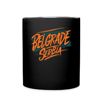 Belgrade Serbie Point culminant du souvenir - Mug uni - noir - Devant