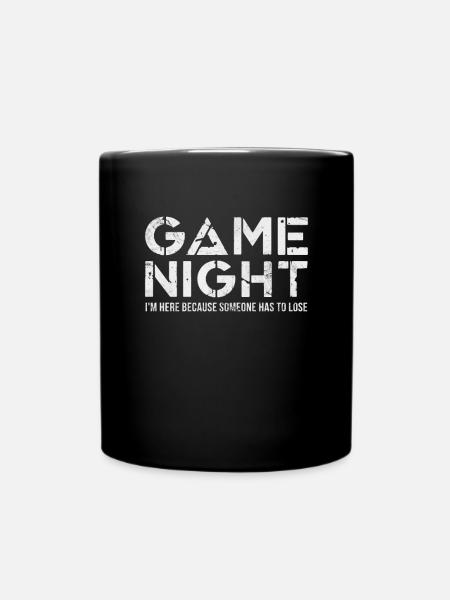 Brettspiel - Tasse einfarbig - Schwarz