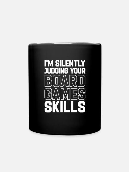 Brettspiel Brettspiele Spieleabend Spiele Geschenk - Tasse einfarbig - Schwarz