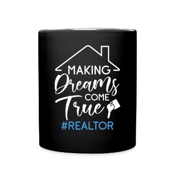 Real Estate Agent Real Estate Agent Gift - Full Colour Mug - black - Front