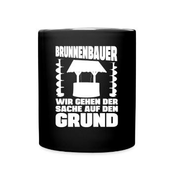 Bien construire : aller au fond des choses - Mug uni - noir - Devant