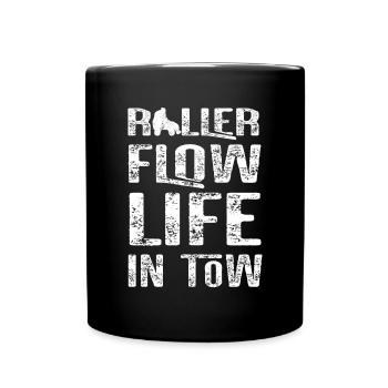 Patinage à roulettes Patins à roulettes Roller Flow La vie en remorque Cadeaux - Mug uni - noir - Devant