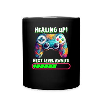 Guérir le niveau supérieur attend les gamers nerds du jeu - Mug uni - noir - Devant