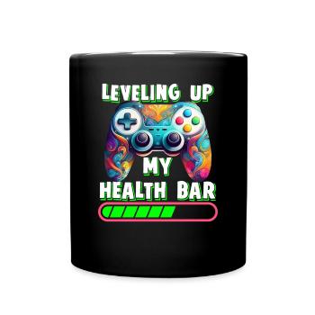 Mise à niveau de ma manette de jeu de récupération de ma barre de santé - Mug uni - noir - Devant