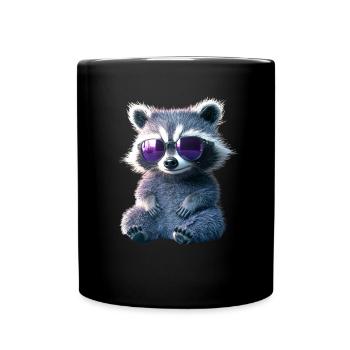 raton laveur raton laveur J’adore petit raton laveur mignon - Mug uni - noir - Devant