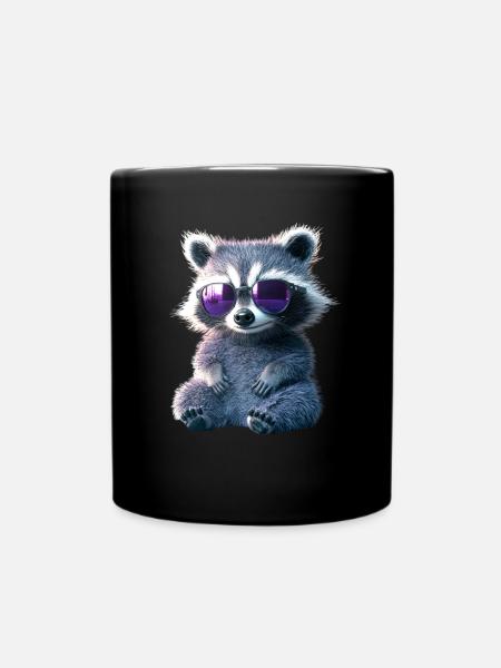 raton laveur raton laveur J’adore petit raton laveur mignon - Mug uni - noir